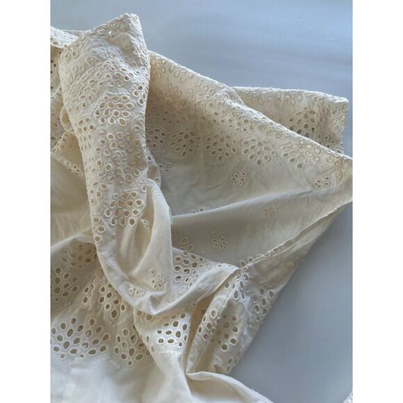 INNIKA CHOO Etta Keet Dress In Broderie Fern Cream Size 1/Small Vacation Resort - Picture 14 of 16